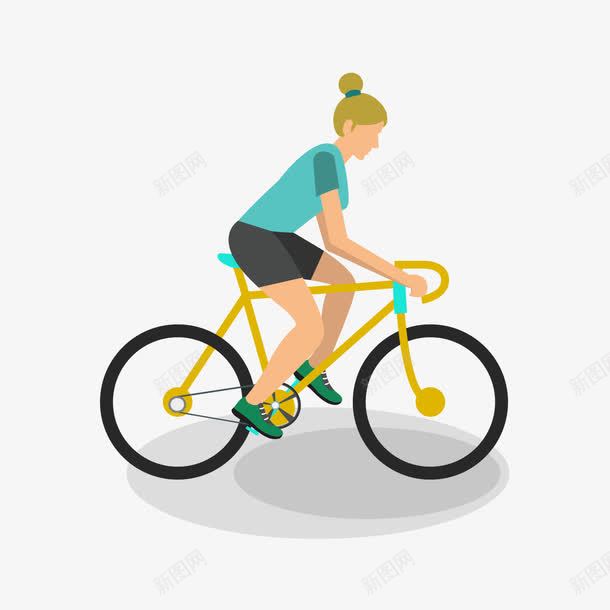 骑自行车的人物png免抠素材_新图网 https://ixintu.com 人物 矢量人物 自行车 自行车矢量 锻炼