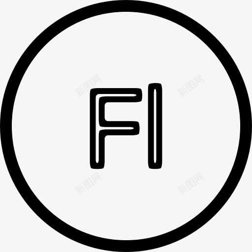 FL文件圈图标png_新图网 https://ixintu.com 圆形 圈 型 按钮 接口文件