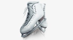 白色滑冰鞋素材