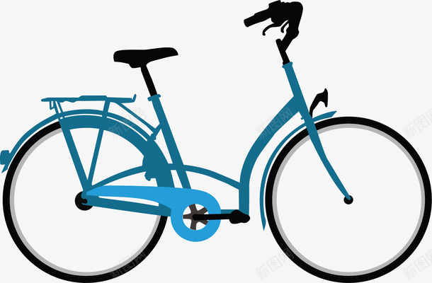 蓝色座椅支架单车png免抠素材_新图网 https://ixintu.com 单车 支架单车 时尚单车 时尚的自行车 自行车 蓝色座椅