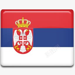 塞尔维亚国旗图标图标