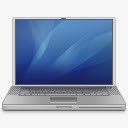 Powerbook强力笔记本电脑G4蓝色图标高清图片