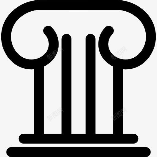 希腊柱图标png_新图网 https://ixintu.com 古典 古迹 寺 建筑 支柱 罗马 装饰
