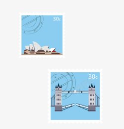 悉尼邮票邮票矢量图高清图片
