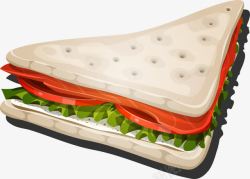 自制早餐手绘自制三明治高清图片