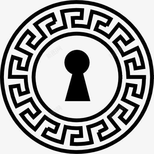 小孔的形状和装饰圈印度标图标png_新图网 https://ixintu.com 印度 圆形 形状 装饰 设计 钥匙孔