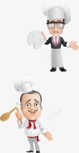 卡通漫画厨师png免抠素材_新图网 https://ixintu.com 卡通厨师 厨师 可爱厨师