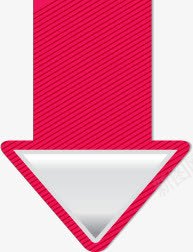 粉色线条三角标签png免抠素材_新图网 https://ixintu.com 三角 标签 粉色 线条