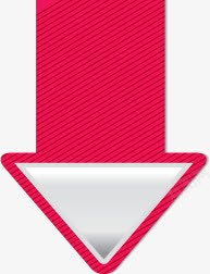 粉色线条三角标签素材