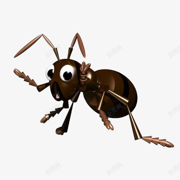 惊讶的蚂蚁png免抠素材_新图网 https://ixintu.com 元素 搬家 素材 黑色