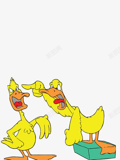 黄色的小鸭子png免抠素材_新图网 https://ixintu.com 动物 卡通 简单装饰 金色