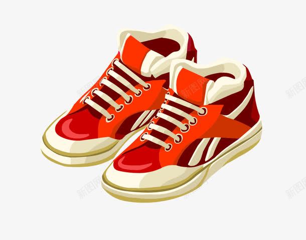 休闲鞋png免抠素材_新图网 https://ixintu.com 休闲鞋 矢量鞋子 红色鞋子 鞋子