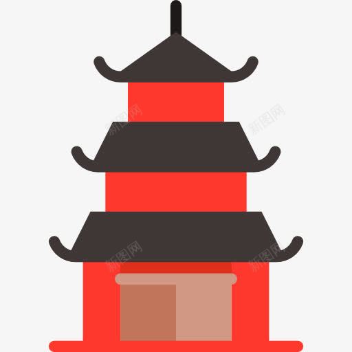 Pagoda图标png_新图网 https://ixintu.com 中国 亚洲 地标建筑的塔 建筑 纪念碑