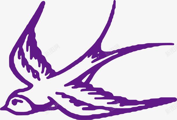 燕子矢量图ai免抠素材_新图网 https://ixintu.com 圆珠笔画 复古 手绘 矢量图