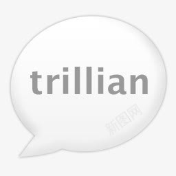 白色对话框trillian图标png_新图网 https://ixintu.com trillian 对话框 白色