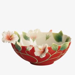 木槿花装饰碗素材
