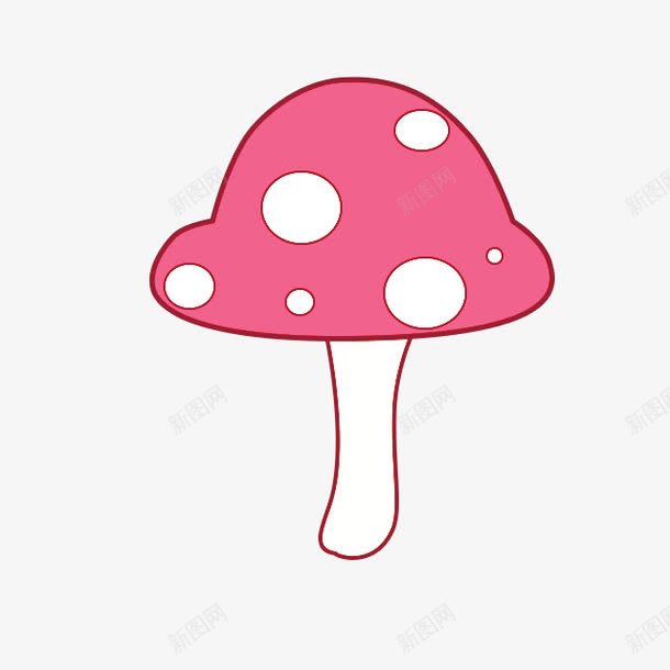 红色蘑菇卡通手绘png免抠素材_新图网 https://ixintu.com 卡通红色 卡通蘑菇 红色 红色卡通 蘑菇 蘑菇卡通
