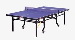 蓝色钢板乒乓球台高清图片