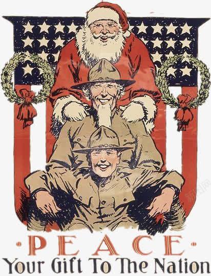 和平战争与圣诞节png免抠素材_新图网 https://ixintu.com 和平 圣诞老人 圣诞节 战争 战士