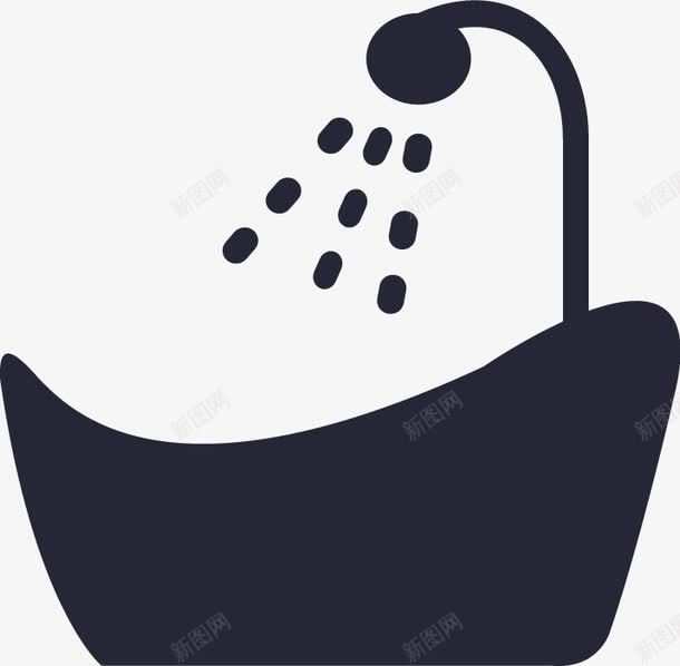 浴缸热水器图标png_新图网 https://ixintu.com 浴缸热水器