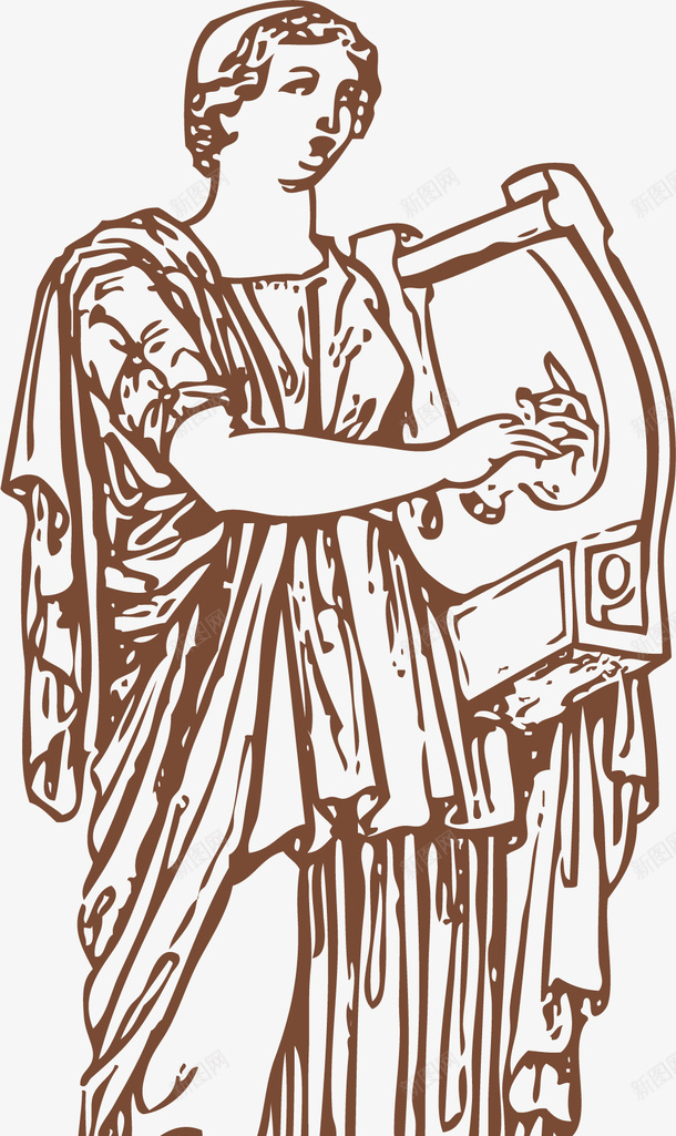 风琴卡通希腊雕塑png免抠素材_新图网 https://ixintu.com 希腊 希腊雕塑 希腊风格 矢量雕塑 雕塑 风琴