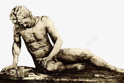 古罗马艺术雕塑油画png免抠素材_新图网 https://ixintu.com 受伤的巨人 古罗马 油画 艺术品