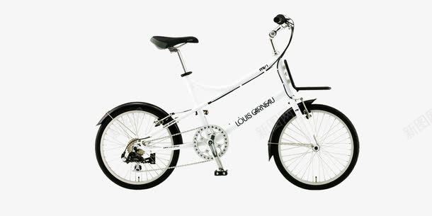 白色自行车png免抠素材_新图网 https://ixintu.com 代步工具 小车子 白色 自行车