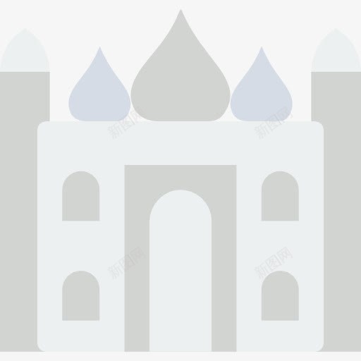 泰姬陵图标png_新图网 https://ixintu.com 亚洲 印度 地标建筑 建筑 泰姬陵 纪念碑 阿格拉