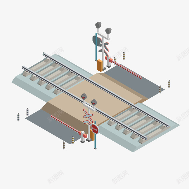 卡通案轨道矢量图eps免抠素材_新图网 https://ixintu.com 创意 卡通 图案 小清新 彩色 扁平化 简约 装饰 轨道 矢量图