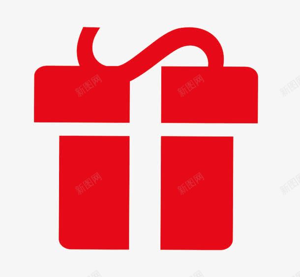 圣诞节红色礼物盒png免抠素材_新图网 https://ixintu.com 中国风 卡通手绘 圣诞节 淘宝京东PNG 礼物 红色礼物