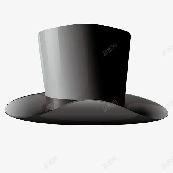 绅士帽png免抠素材_新图网 https://ixintu.com 3D 男性 礼帽 黑色
