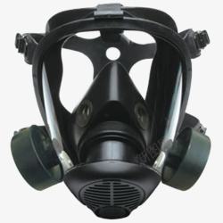 佩戴防护面罩黑色钢制品高清图片