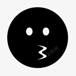 吹口哨表情表情符号面对吹口哨imoticons图标高清图片
