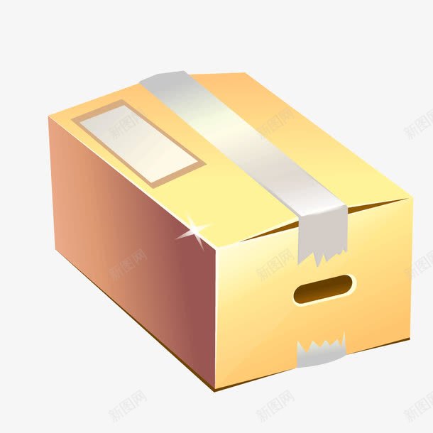 黄色质感纸箱包装箱子矢量图ai免抠素材_新图网 https://ixintu.com 包装 包装纸箱 箱子 纸箱 质感 黄色 矢量图