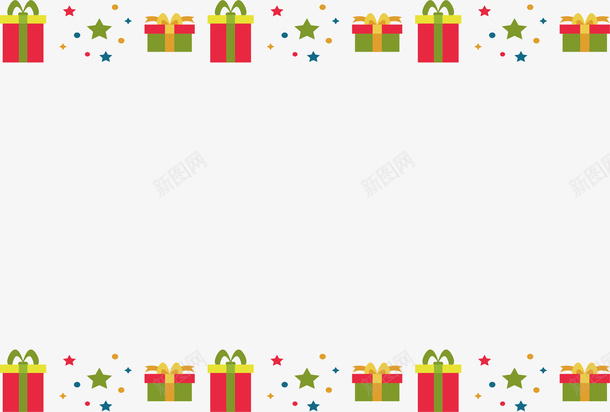 可爱圣诞礼物装饰边框矢量图ai免抠素材_新图网 https://ixintu.com 圣诞礼物 圣诞礼物边框 圣诞节 彩色礼盒 矢量png 礼物边框 矢量图