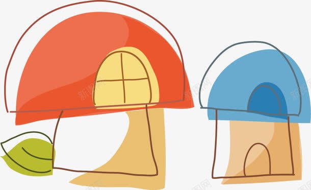 可爱卡通蘑菇png免抠素材_新图网 https://ixintu.com 卡通蘑菇 可爱卡通