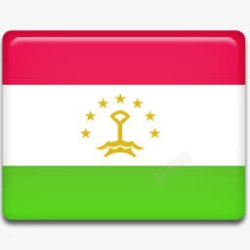 塔吉克斯坦国旗图标素材