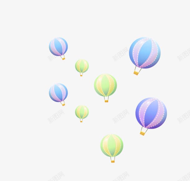 氢气球psd免抠素材_新图网 https://ixintu.com 氢气球球玩具球