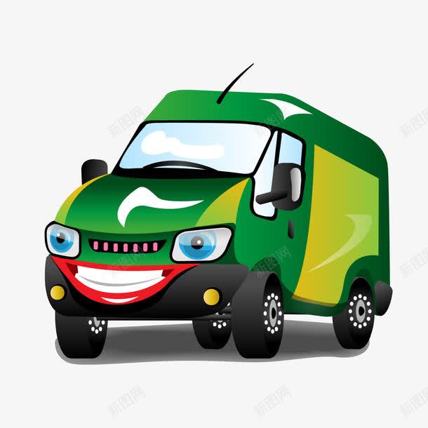 卡通类车子png免抠素材_新图网 https://ixintu.com AI 卡通 卡通类车子 绿色卡车 车子