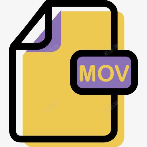 MOV图标png_新图网 https://ixintu.com MOV 多媒体文件 文档 档案格式