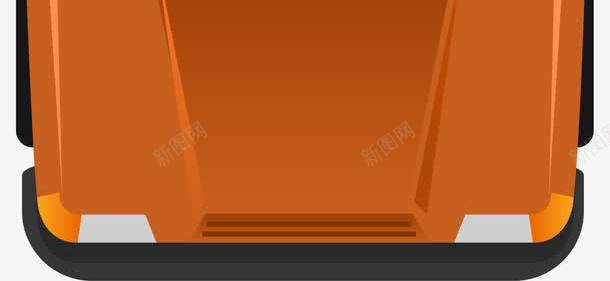 橙色卡通货车png免抠素材_新图网 https://ixintu.com 免抠PNG 卡通 橙色 汽车 装饰图案 货车