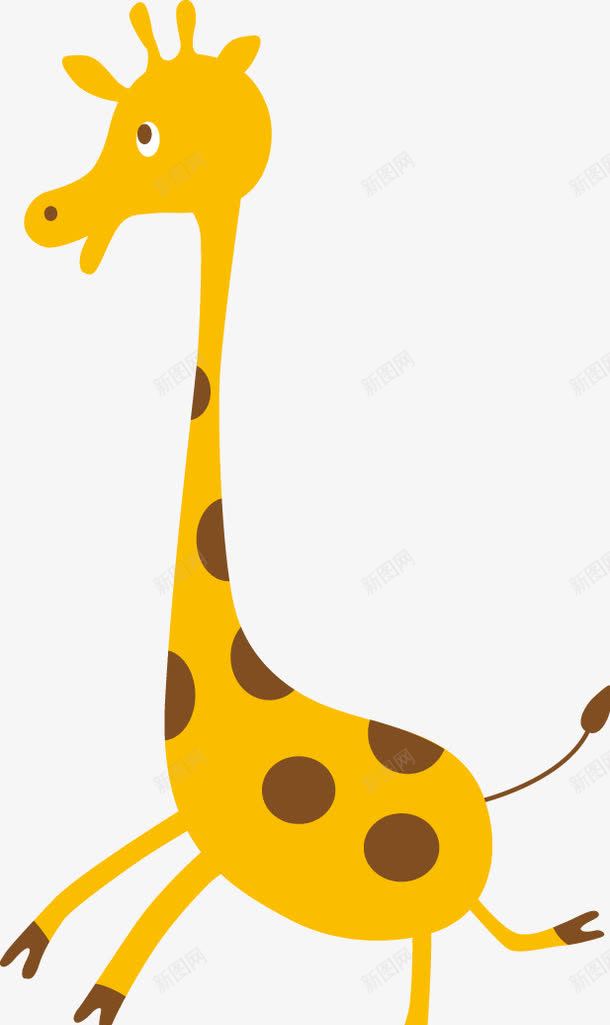 可爱卡通动物长颈鹿png免抠素材_新图网 https://ixintu.com 动物 动物长颈鹿 可爱卡通 长颈鹿
