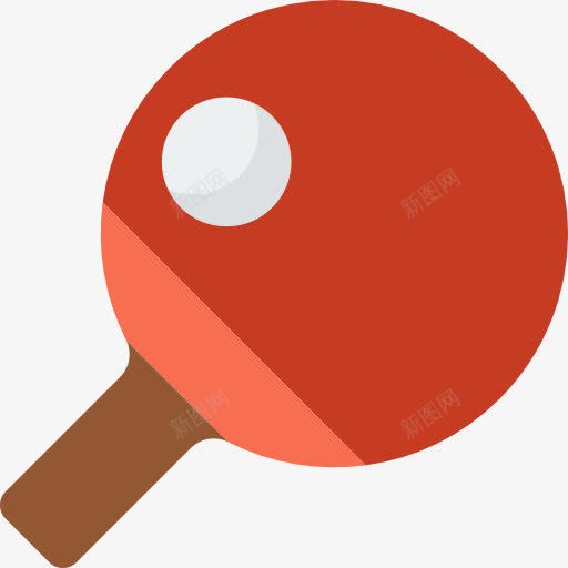 Pingpong图标png_新图网 https://ixintu.com 乒乓球 器材 球拍 运动