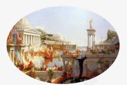 宫廷宴会宫廷式古罗马艺术油画高清图片
