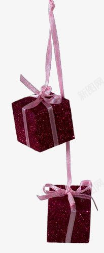 两个礼物盒png免抠素材_新图网 https://ixintu.com 礼物 粉色 红色 蝴蝶结
