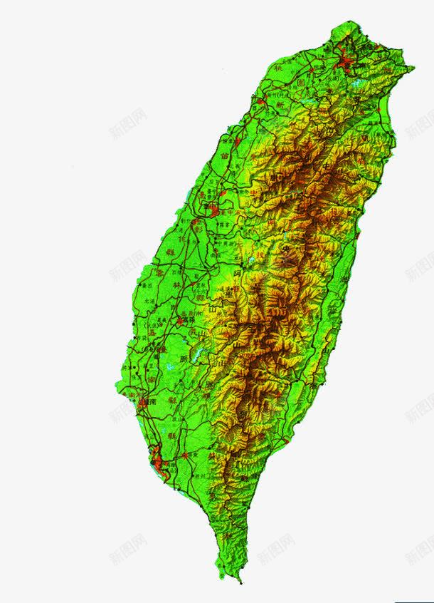 绿色台湾地图png免抠素材_新图网 https://ixintu.com 中华人民共和国省级行政区 中国台湾地图 中国台湾省 台湾 台湾卡通 台湾地图 地图 绿色地图