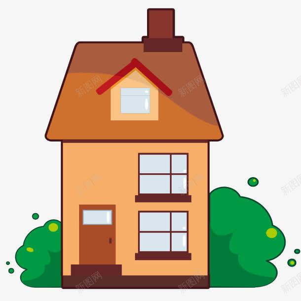 房子建筑png免抠素材_新图网 https://ixintu.com 小洋楼 居住 房屋 草地 设计