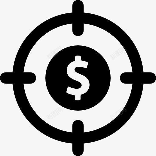 目标图标png_新图网 https://ixintu.com 业务目标 目标 美元符号