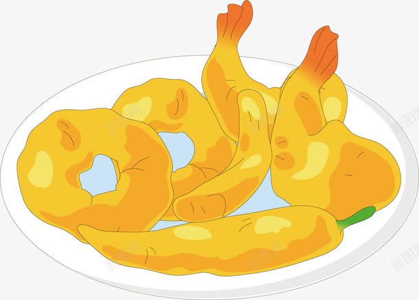 油炸食物png免抠素材_新图网 https://ixintu.com 食物 鸡肉 黄色
