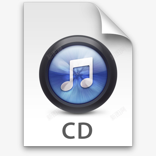 CD蓝色iTunes的文件类型的图标png_新图网 https://ixintu.com CD blue cd iTunes 蓝色
